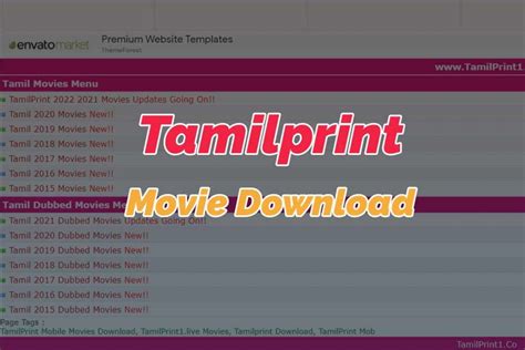 tamilprint 2021 movie download Tamilprint 2022: If you are a crazy fan of latest Tamil movies download online 2022, or want to keep watching the new releases of various Tamil movies in HD(High-definition) quality, then Tamilprint is one of the best websites you can visit for that purpose